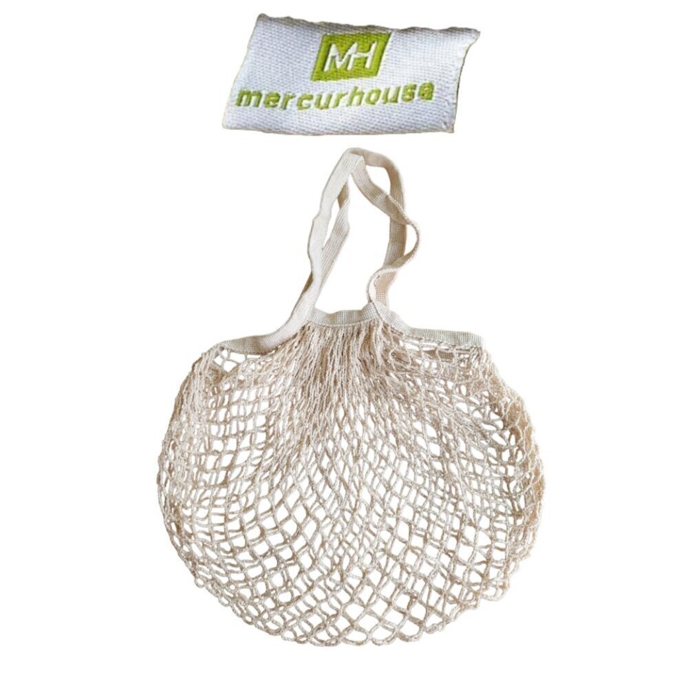 Eco Friendly Organic Cotton Mesh Shopping Tote Bag Reusable Grocery Carryall